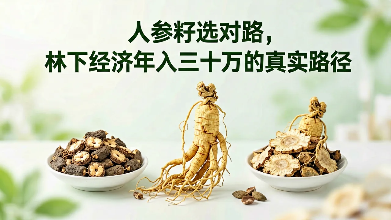 人参籽选对路，林下经济年入三十万的真实路径